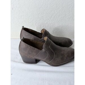 Eurosoft Brown Ankle Booties Womens 7M Brown Slip On Comfort Shoes